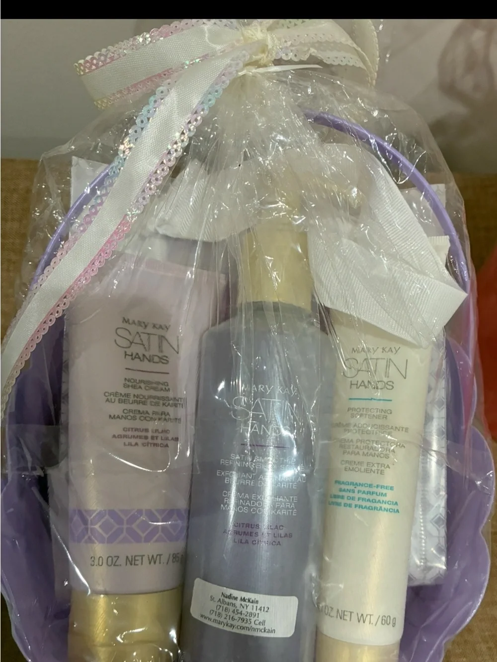 Mary Kay Satin Hands Trio - Lavender, Light Pink, Cream Tubes